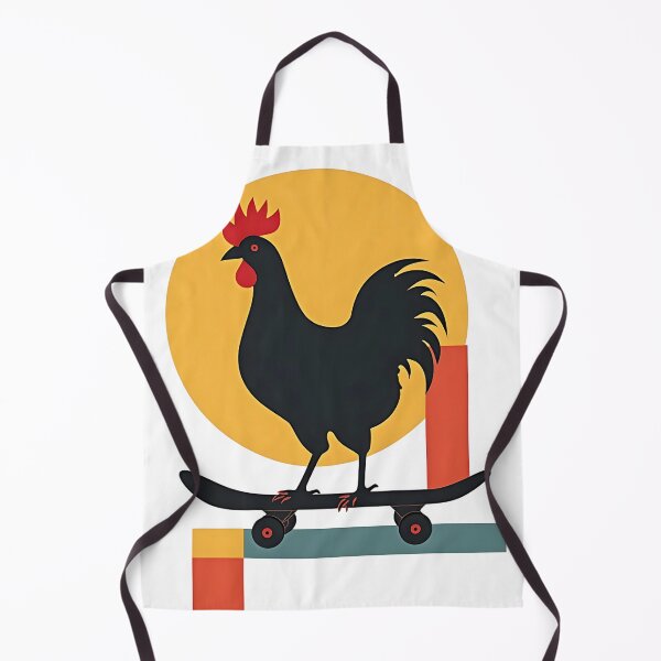 Aperçu de l'œuvre Poulet jockey drôle patinant créée et vendue par Waseemkhan86.