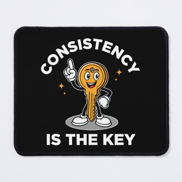Item preview, Consistency is the key - motivational designed and sold by MO DESIGNS.