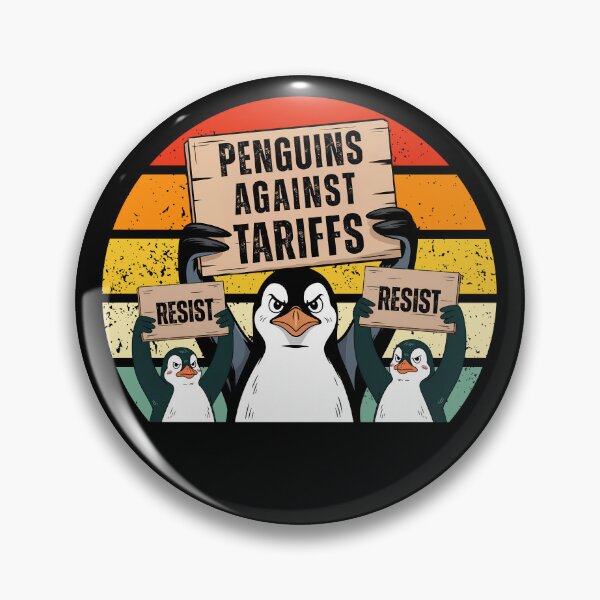 Item preview, Penguin Against Tariff  designed and sold by Poliartics.