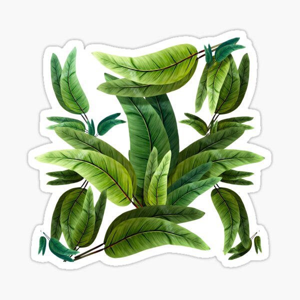 Fantasía Retro Tropical Tiki 02 Pegatina