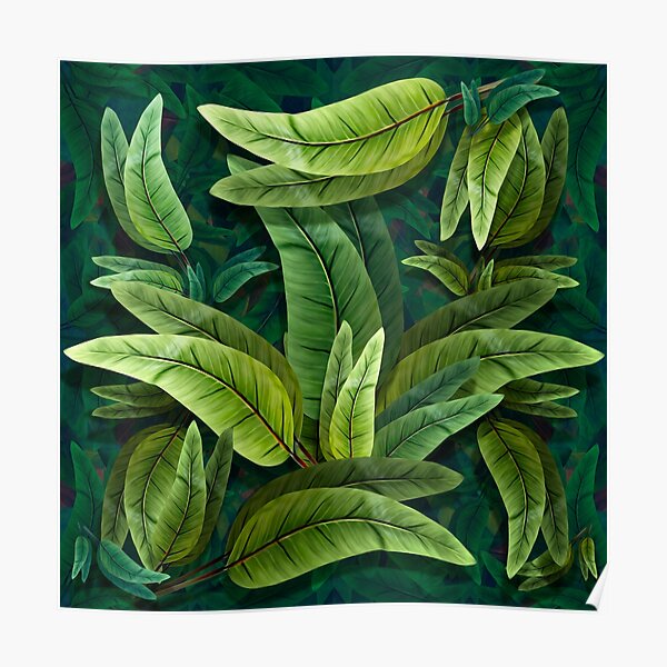 Fantasía Retro Tropical Tiki 02 Póster