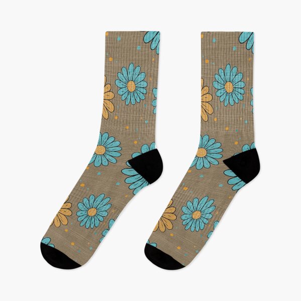 Item preview, Decorative linen-like texture with flowers design designed and sold by SylvieVibes.