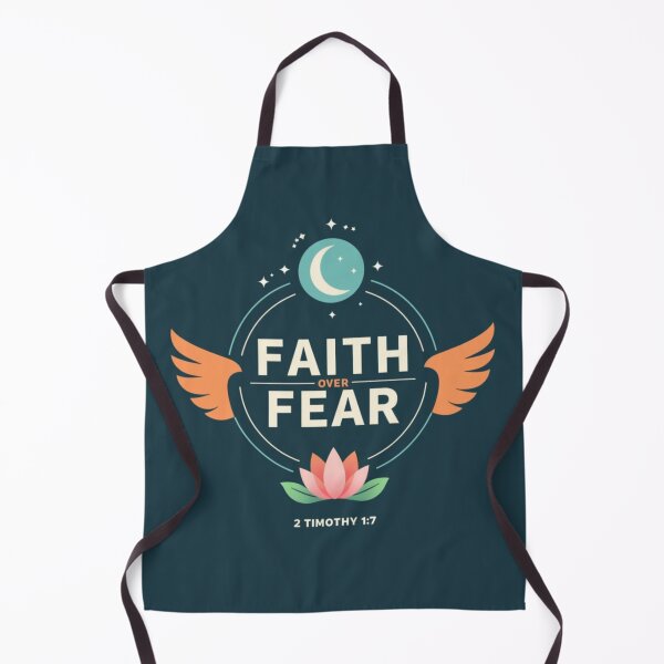 Item preview, Faith Over Fear – Overcome with Faith – 2 Timothy 1:7 | Bold Christian Inspiration Art designed and sold by ebocraft.