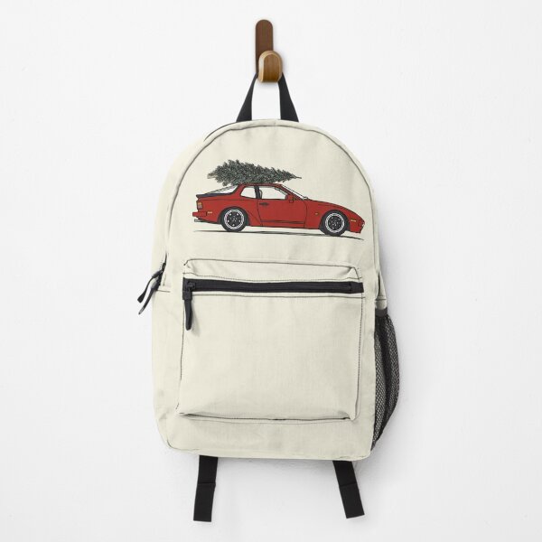 Item preview, Vintage Red Porsche 944 Christmas Tree illustration designed and sold by blackdogshop.