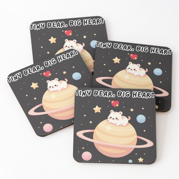 Item preview, Cute Space Bear in a Saturn Ring – Kawaii Galaxy Illustration designed and sold by Sukree.m.