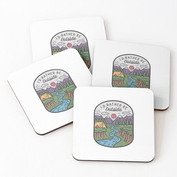 Item preview, I'd Rather Be Outside - Nature Camping Scene designed and sold by travelesque.