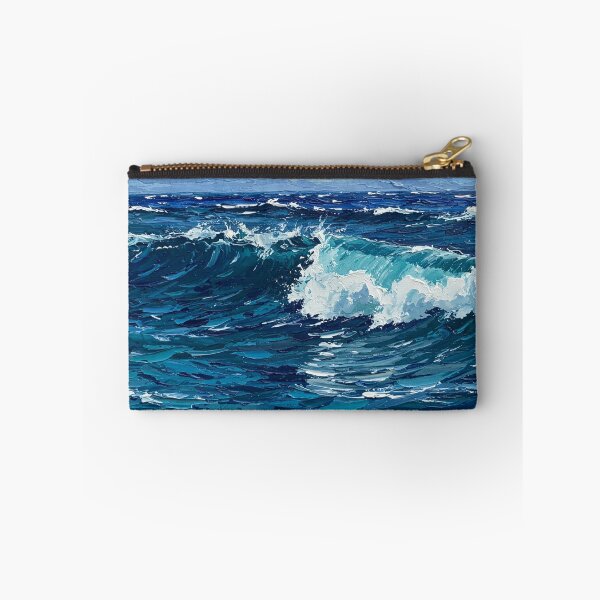 Aperçu de l'œuvre Peinture acrylique sur les vagues de l'océan créée et vendue par yellowwpaint.
