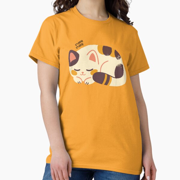 Item preview, A vintage style of sleeping cat says purr purr designed and sold by knappidesign.