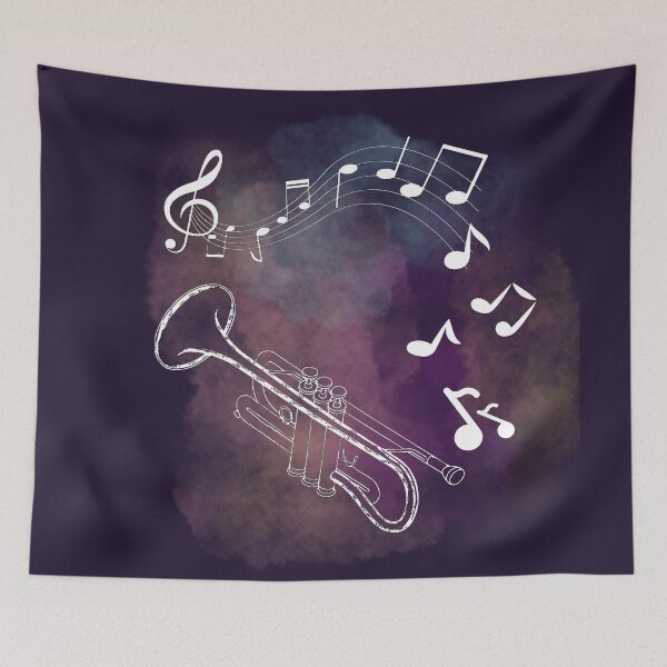 Item preview, Musical notes falling - trumpet designed and sold by LiskoDesign.
