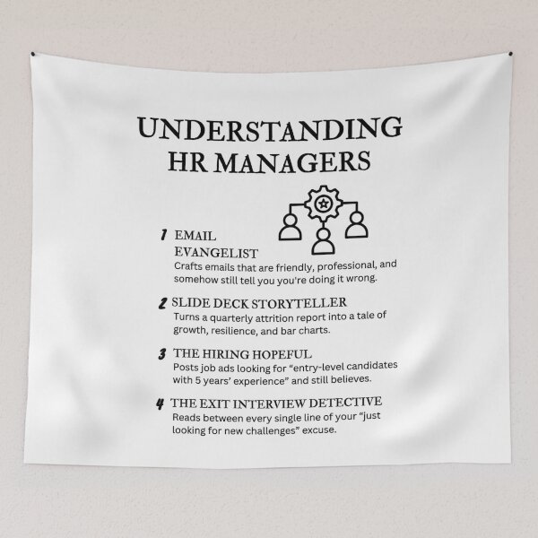 Item preview, HR Slide Deck Storyteller – Funny Corporate Job Humor Quote designed and sold by PsyFlow35.