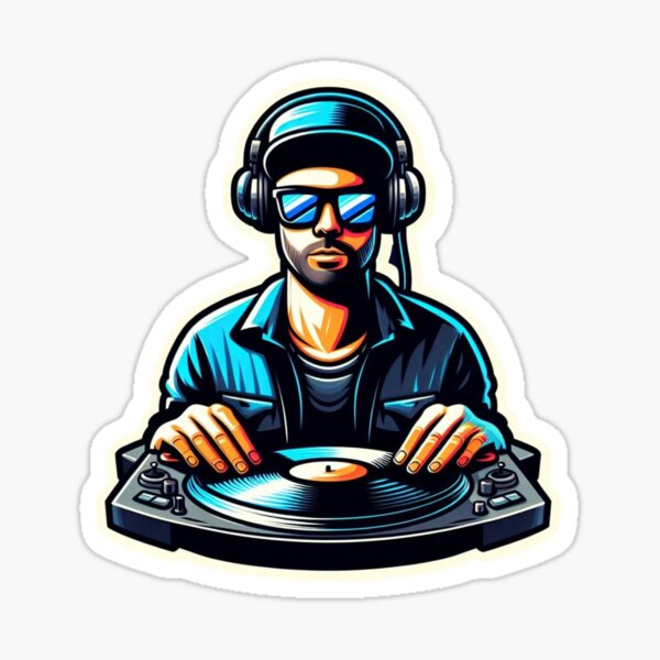 Item preview, Neon Club DJ  Futuristic Music Art designed and sold by Sirisak0509.