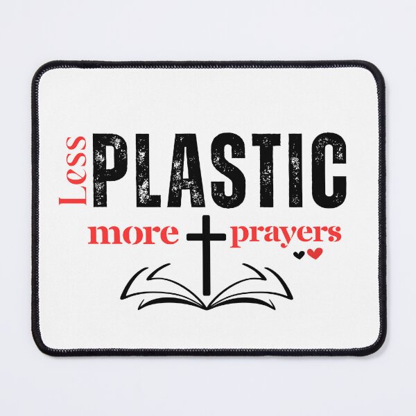 Item preview, Less Plastic More Prayers Christian Faith Earth Day Design designed and sold by Raise2Shine.