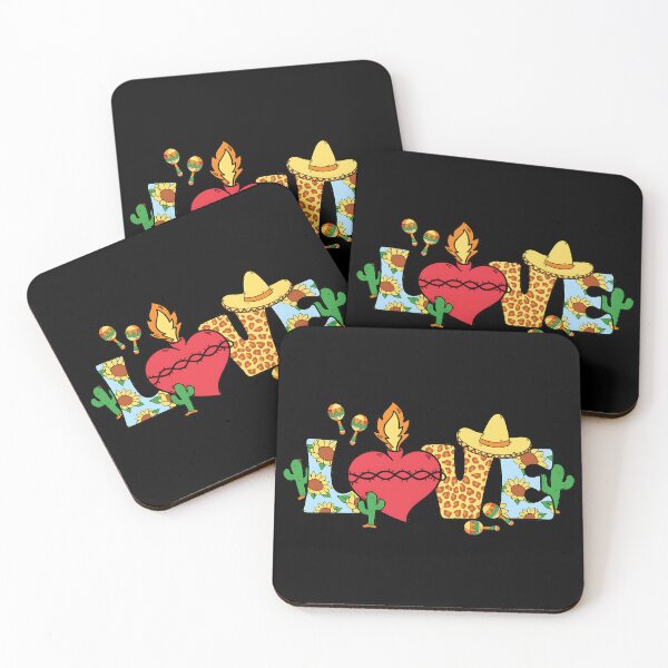 Item preview, Mexican Love – Fiery Heart Fiesta Lettering Design designed and sold by Fragy72.