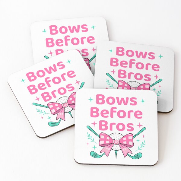 Item preview, Bows Before Bros Pink Bow Coquette Golfcore Preppy Aesthetic designed and sold by Designer-Girl.