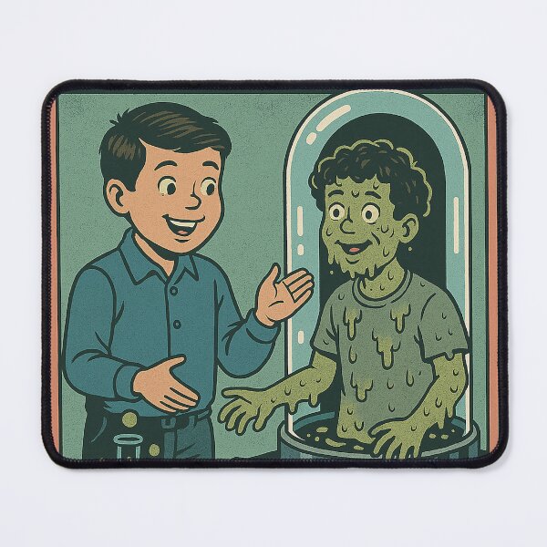 Item preview, How to Clone Your Best Friend – Retro Sci-Fi Humor Art designed and sold by weirdfishes123.