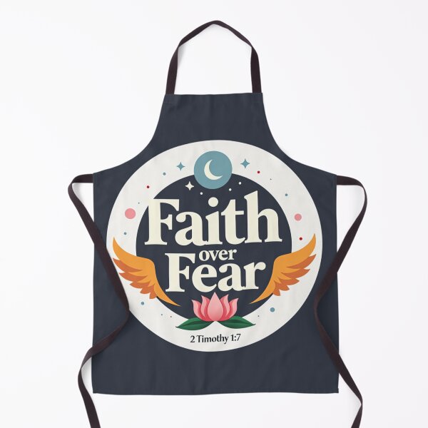 Item preview, Christian Easter Joy –Faith Over Fear – Overcome with Faith – 2 Timothy 1:7 | Bold Christian Inspiration Art designed and sold by ebocraft.