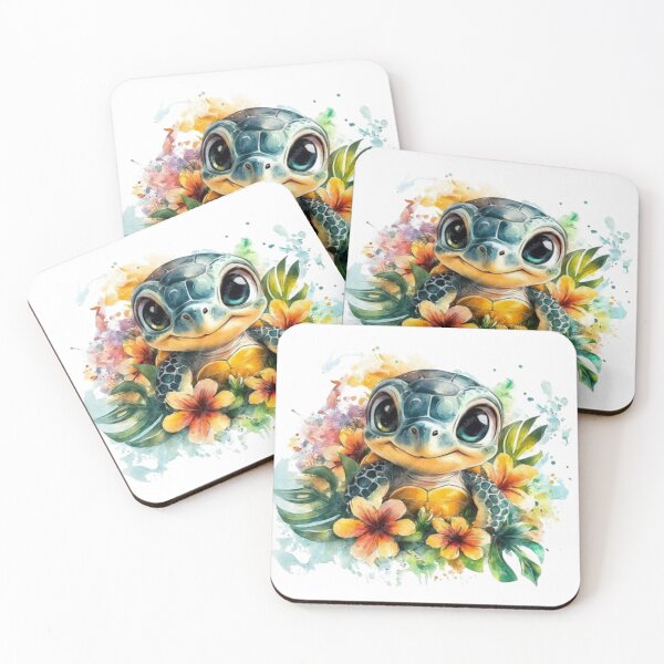 Item preview, "Cute Turtle: Softness and Natural Tropical" designed and sold by GagaArtGallery.