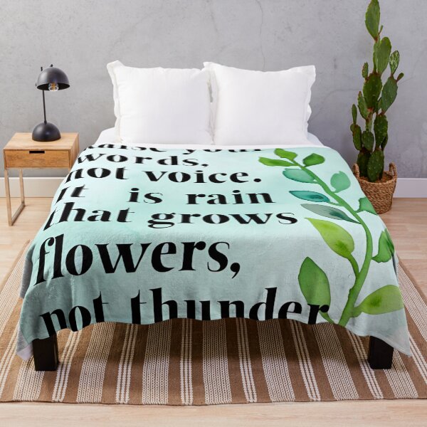 Item preview, Raise your words, not voice. It is rain that grows flowers, not thunder 4 designed and sold by Tom-Johnson.