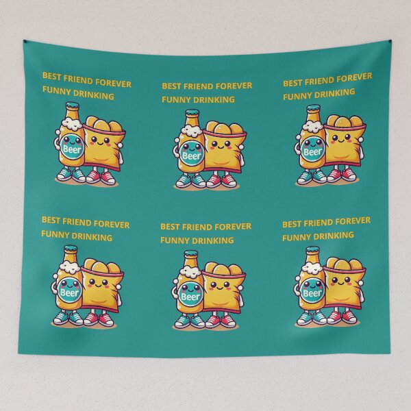 Item preview, Best Friend Forever Funny Drinking designed and sold by TrendsLook.