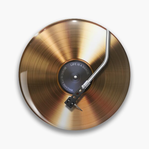Item preview, Gold Vinyl Turntable, Vintage Vinyl wall Art, Home Decor for Musicians, Gift for Record Collectors, Studio wall art Poster designed and sold by BlessLifePrints.