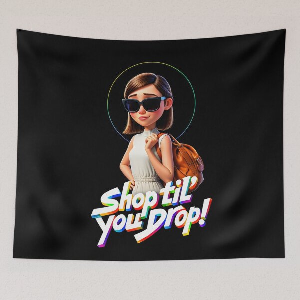 Item preview, Shop til' you drop! designed and sold by Vintage Designs +.