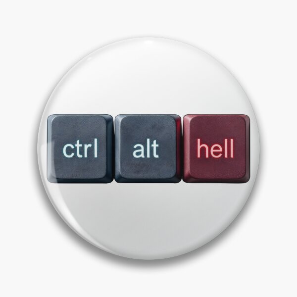 Item preview, Ctrl Alt Hell – Keyboard Rage designed and sold by Estampidez.
