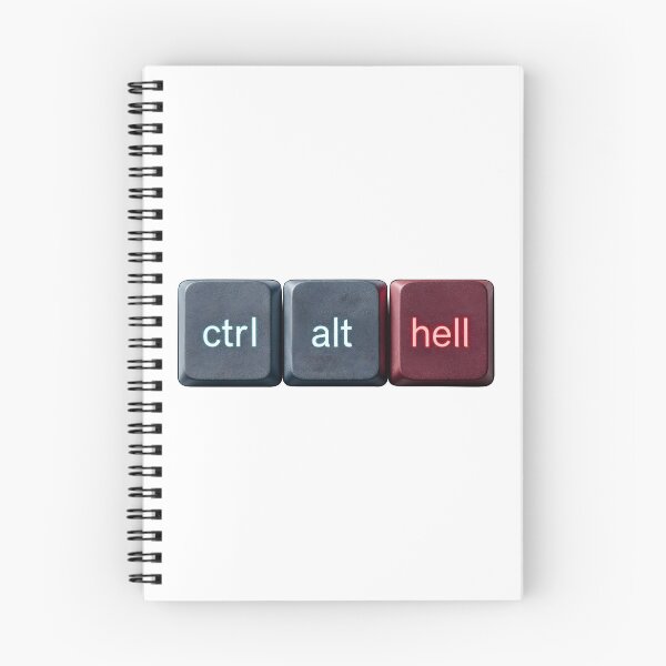 Item preview, Ctrl Alt Hell – Keyboard Rage designed and sold by Estampidez.