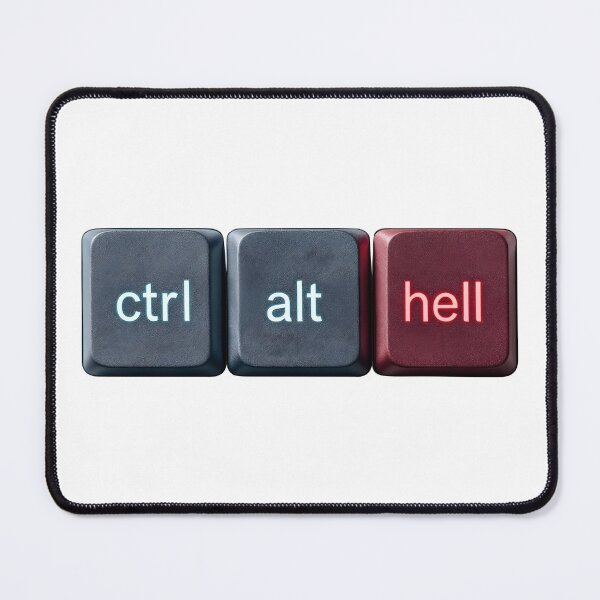 Item preview, Ctrl Alt Hell – Keyboard Rage designed and sold by Estampidez.