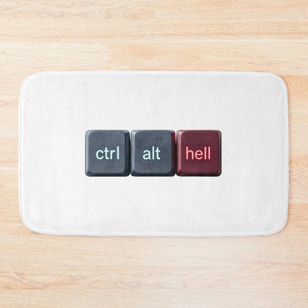 Item preview, Ctrl Alt Hell – Keyboard Rage designed and sold by Estampidez.