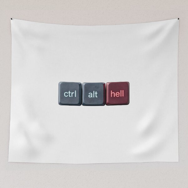Item preview, Ctrl Alt Hell – Keyboard Rage designed and sold by Estampidez.