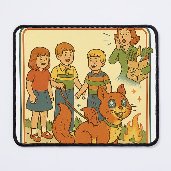 Item preview, Please Mom! Alien Pet Retro Comic Poster designed and sold by weirdfishes123.