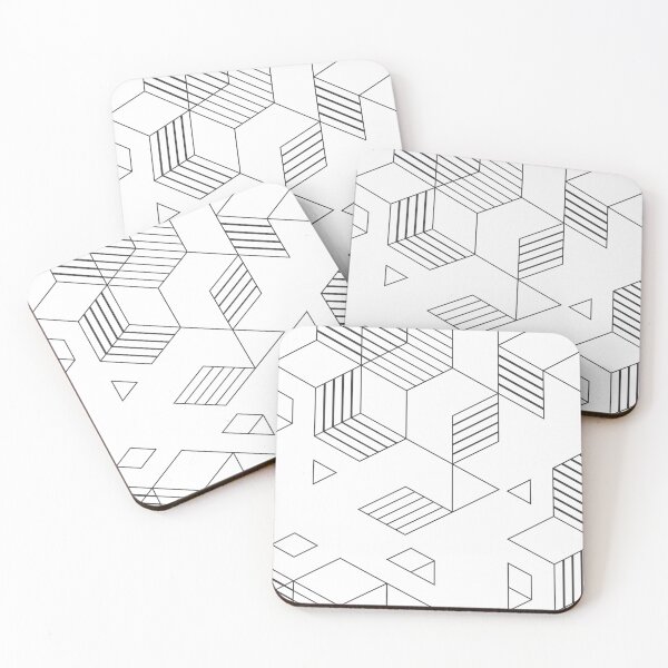 Item preview, Geomtric shapes in Black and White designed and sold by HanaiPrint.