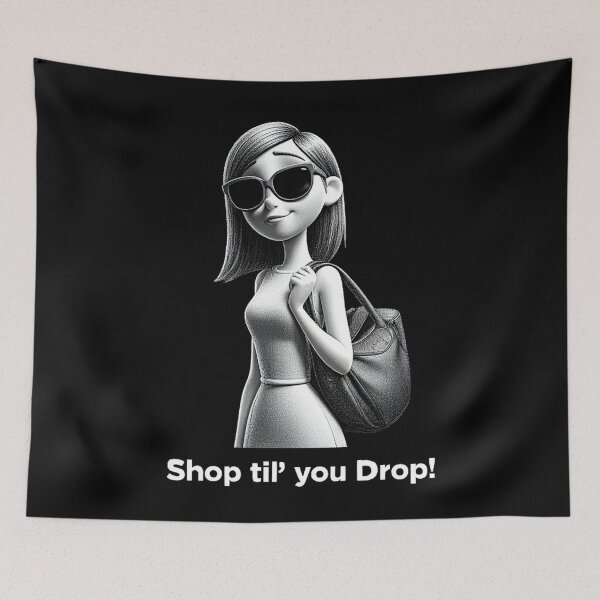 Item preview, Shop til' you drop! designed and sold by Vintage Designs +.