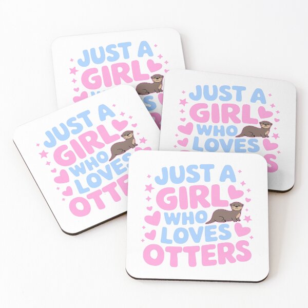 Item preview, Just A Girl Who Loves Otters. Cute Otter Pink designed and sold by PMCreative.