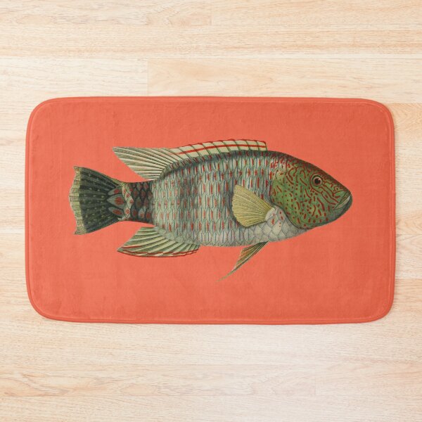 Item preview, Tripletail Wrasse Marine Fish Art designed and sold by IrisAndIvy.
