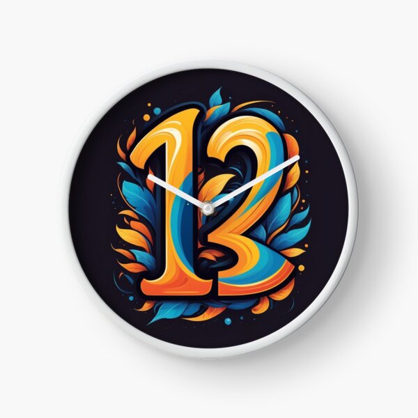 Item preview, The logo shape is number 13, the number thirteen is orange. designed and sold by apidech seedam.