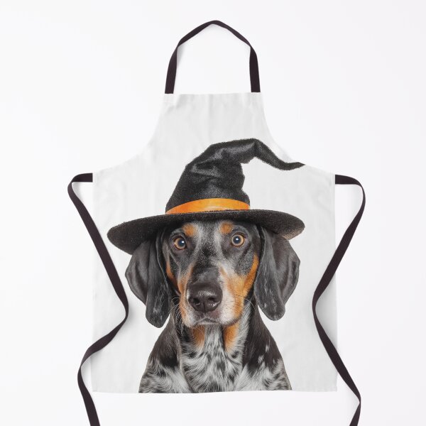 Item preview, Bluetick Coonhound Dog Wearing Halloween Witch Hat designed and sold by LazyOwlStore.