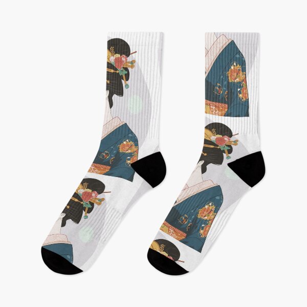 Item preview, Elegant Japanese Beauty in Kimono – Ukiyo-e Style designed and sold by store-wasabi.