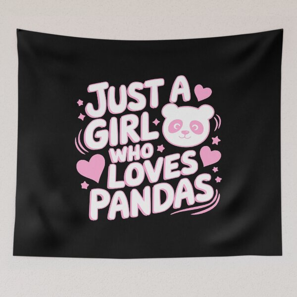 Item preview, Just A Girl Who Loves Pandas. Cute Pink Panda designed and sold by PMCreative.
