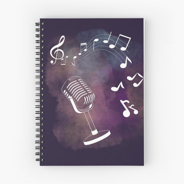 Item preview, Music notes falling - Microphone designed and sold by LiskoDesign.