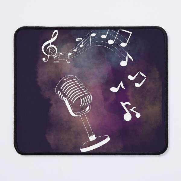 Item preview, Music notes falling - Microphone designed and sold by LiskoDesign.