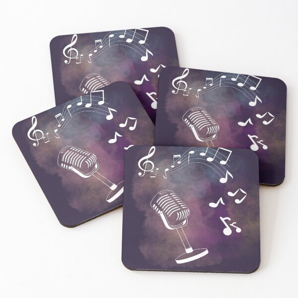 Item preview, Music notes falling - Microphone designed and sold by LiskoDesign.