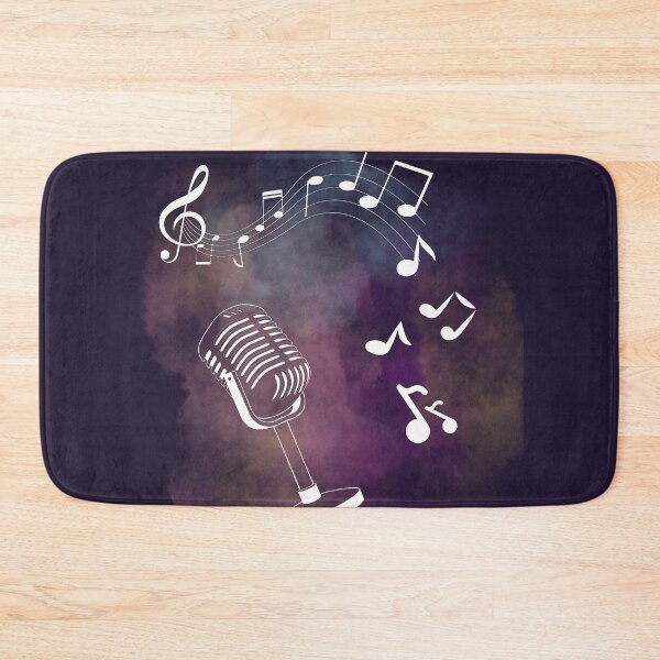 Item preview, Music notes falling - Microphone designed and sold by LiskoDesign.