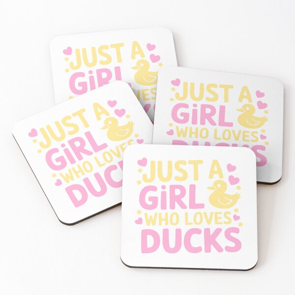 Item preview, Just A Girl Who Loves Ducks. Cute Pink Duck designed and sold by PMCreative.