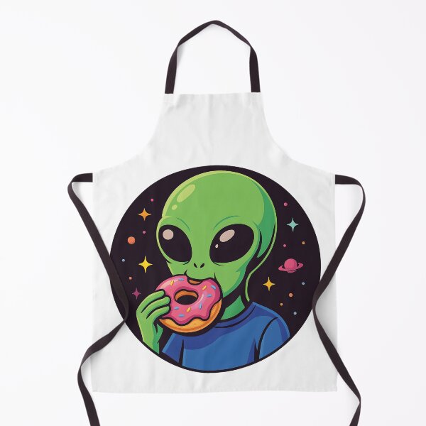 Item preview, Abducted by Donuts – Funny Alien Snack Sticker for Food & Space Fans designed and sold by WAUZ.