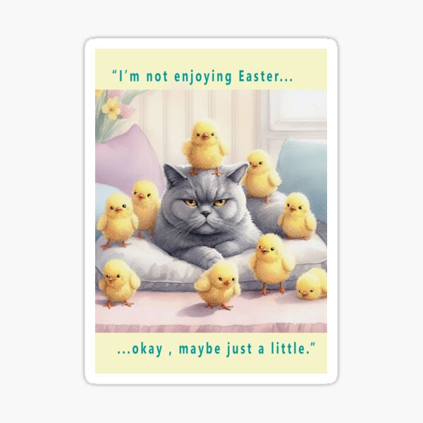 Artikel-Vorschau von Ostern - Grumpy Cat, designt und verkauft von Merlyn Morris.