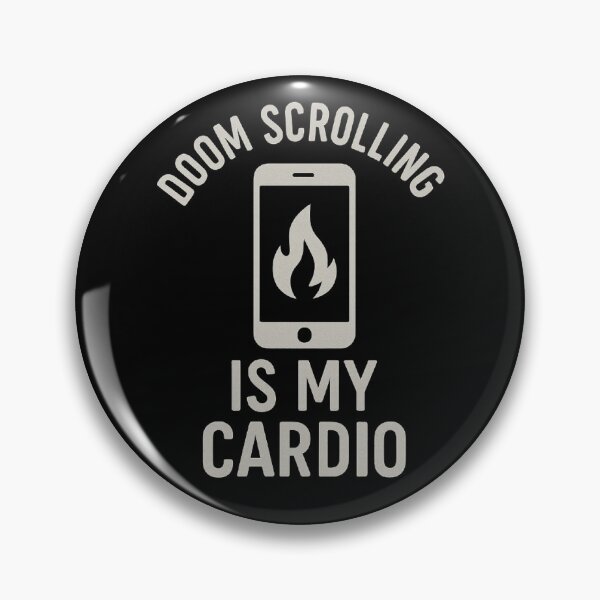 Item preview, Doom Scrolling Cardio – Funny Modern Burnout  designed and sold by The Junto Shop.