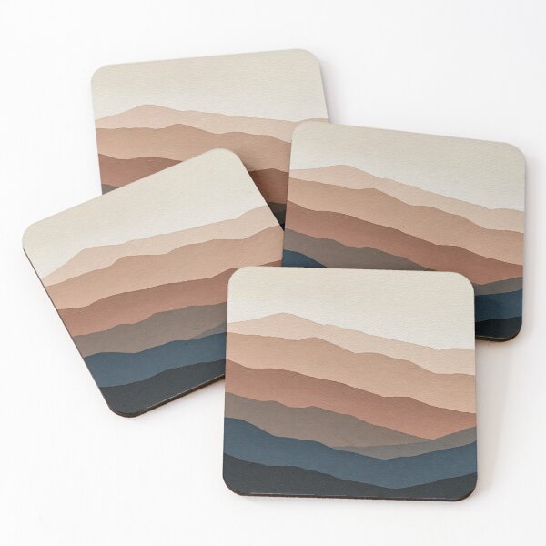 Item preview, Minimalist Mountains Painting designed and sold by yellowwpaint.