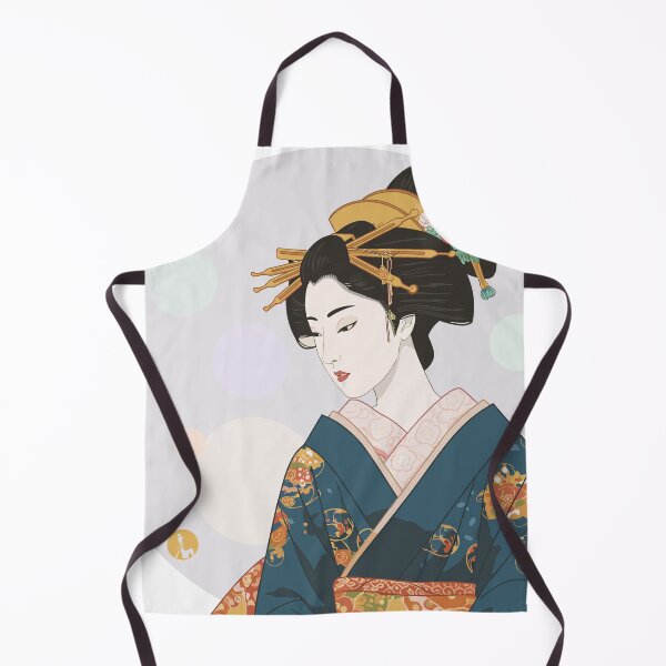 Item preview, Elegant Japanese Beauty in Kimono – Ukiyo-e Style designed and sold by store-wasabi.