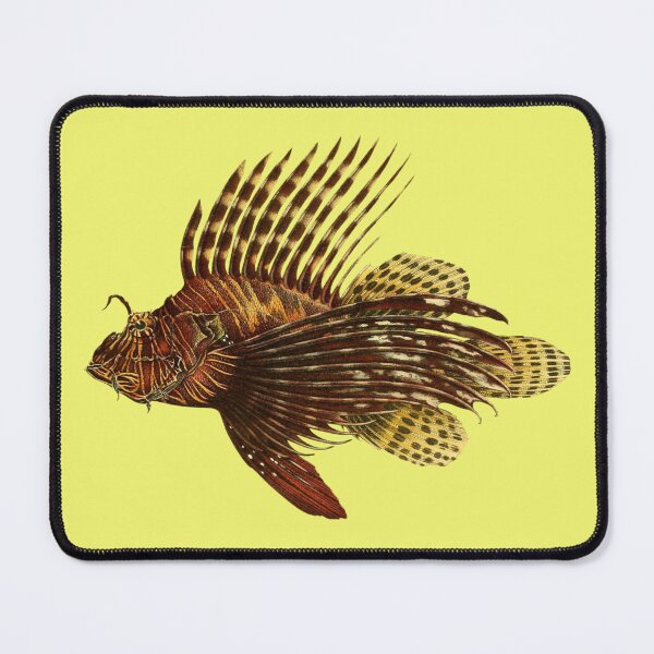 Item preview, Antique Coral Reef Lionfish designed and sold by IrisAndIvy.